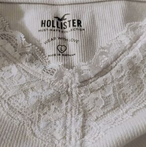 Hollister White Lace Cami sz L